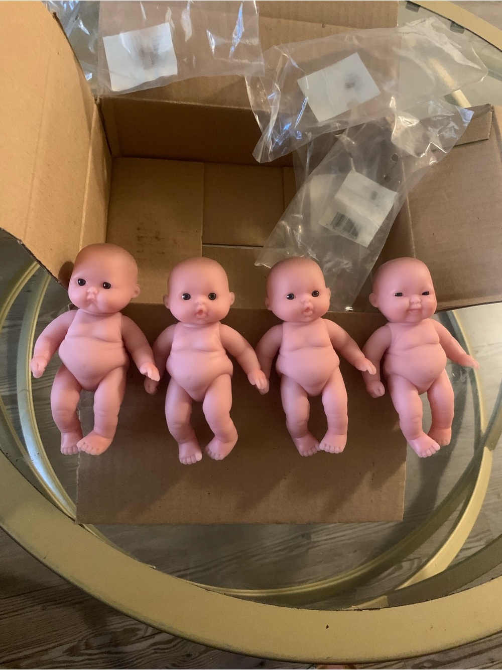 Mini Baby Dolls Set - Pink Baby Doll Toys for Kids